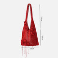 Crochet Flower Beach Tote Bag - DippedShop Wholesale - #8019
