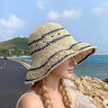 Color Block Straw Hat - DippedShop Wholesale - #1075