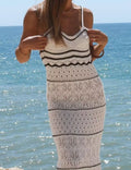 Hollow Out Knit Swim Cover Up - DippedShop Wholesale - #2451