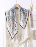Floral Silk Square Scarf - DippedShop Wholesale - #9011
