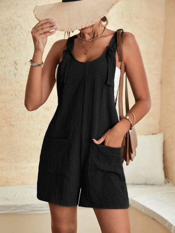 Solid Pocket Jumpsuit - DippedShop Wholesale - #5539