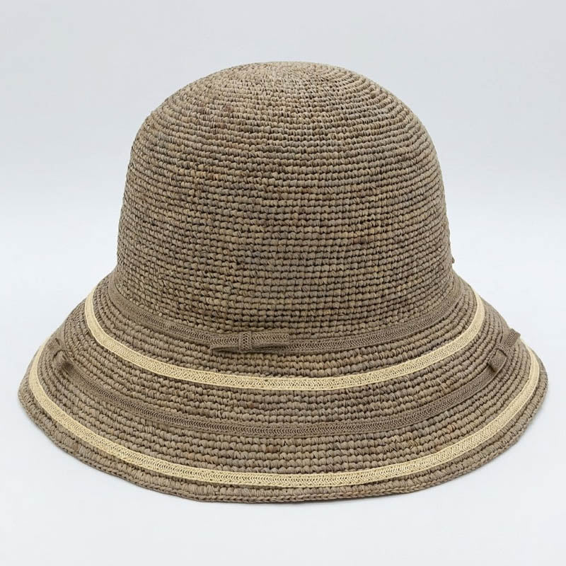 Bow Knot Straw Hat - DippedShop Wholesale - #7747