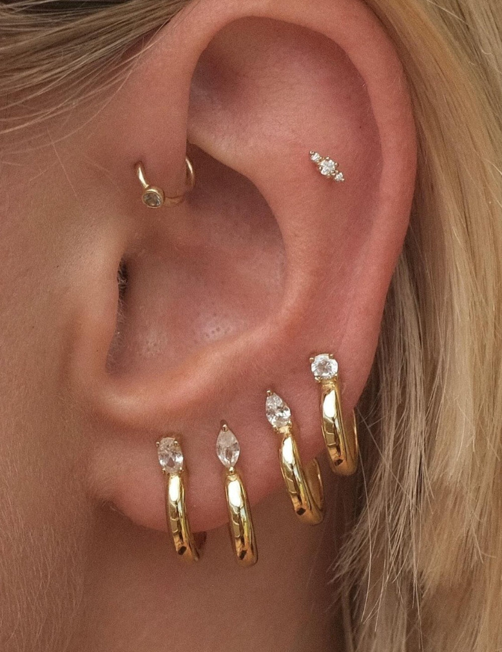 Elegant Gold Plated Rhinestone - DippedShop Wholesale - #3747