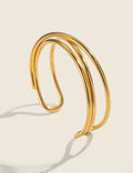 Minimalist Gold Plated Hollow - DippedShop Wholesale - #7539