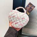 Floral Quilted Cosmetic Bag - DippedShop Wholesale - #4691