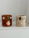 Vinatge Shell Bead Geometric W - DippedShop Wholesale - #0499