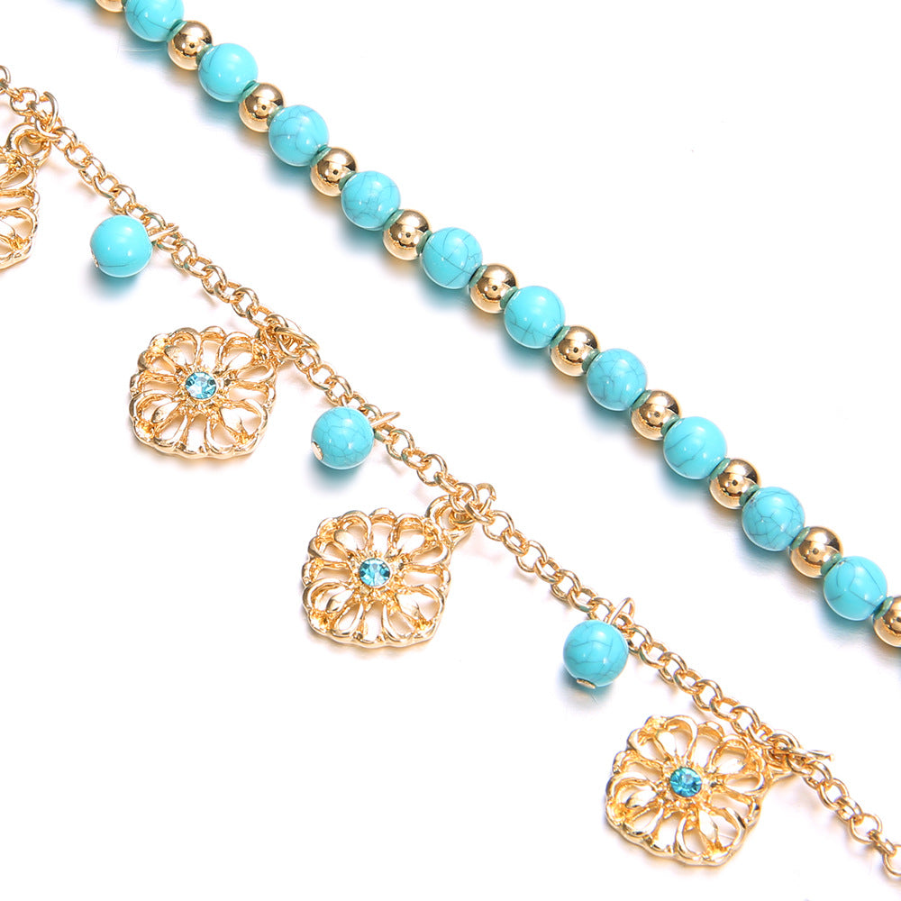 Boho Style Floral Pendants Bea - DippedShop Wholesale - #3699