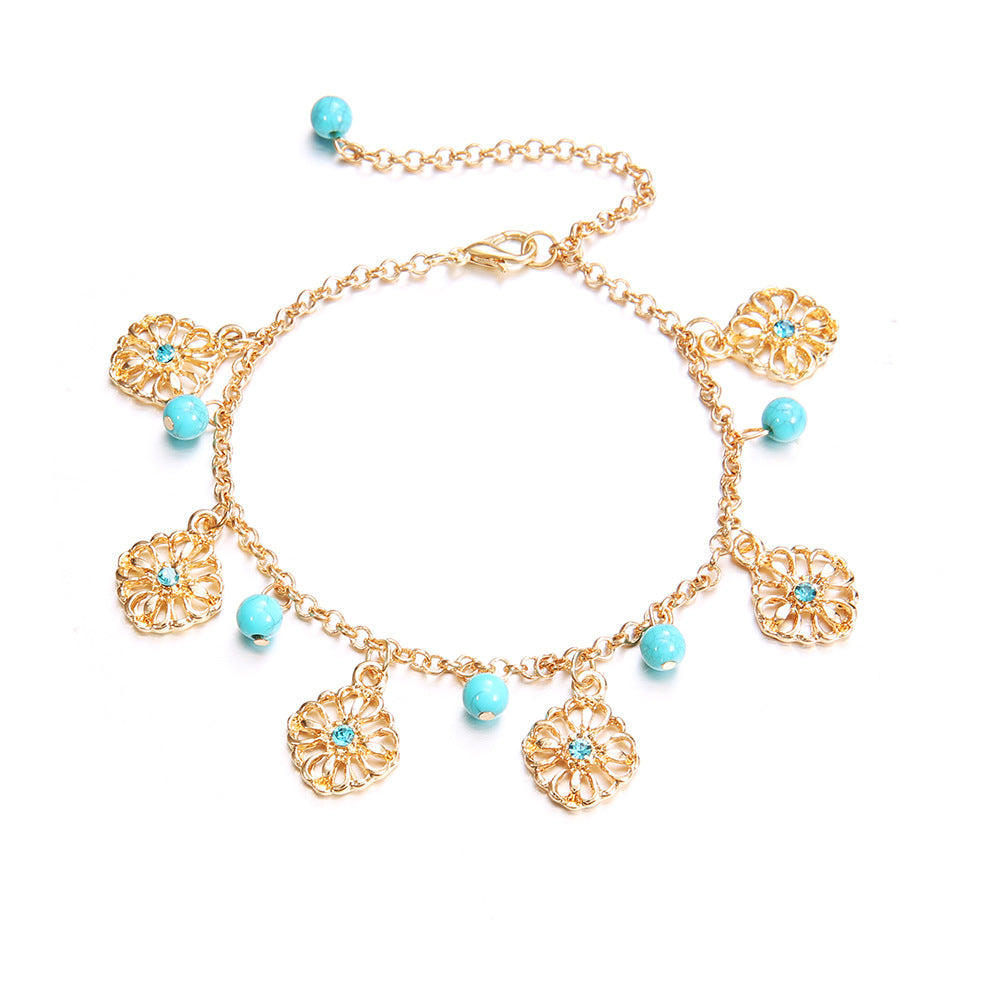Boho Style Floral Pendants Bea - DippedShop Wholesale - #8163