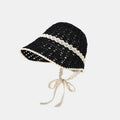 Lace Ribbon Beach Hat - DippedShop Wholesale - #6323