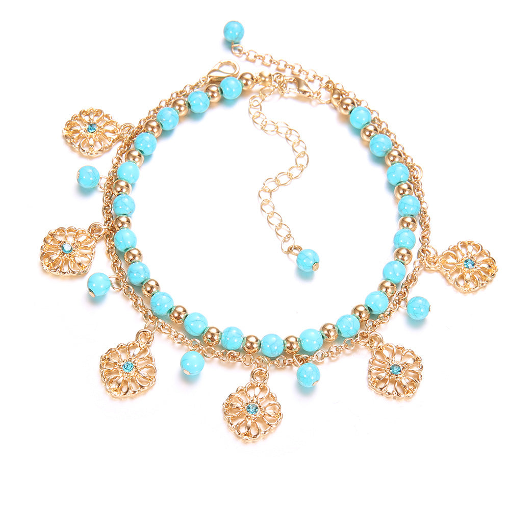 Boho Style Floral Pendants Bea - DippedShop Wholesale - #5395
