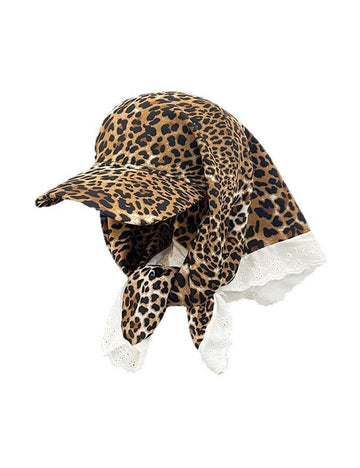 Vintage Leopard Print Headscarf Bandana Baseball Cap MK2BW6W6HAT95