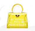 Trendy Letter Print Jelly PVC - DippedShop Wholesale - #9331