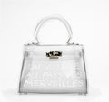 Trendy Letter Print Jelly PVC - DippedShop Wholesale - #4867