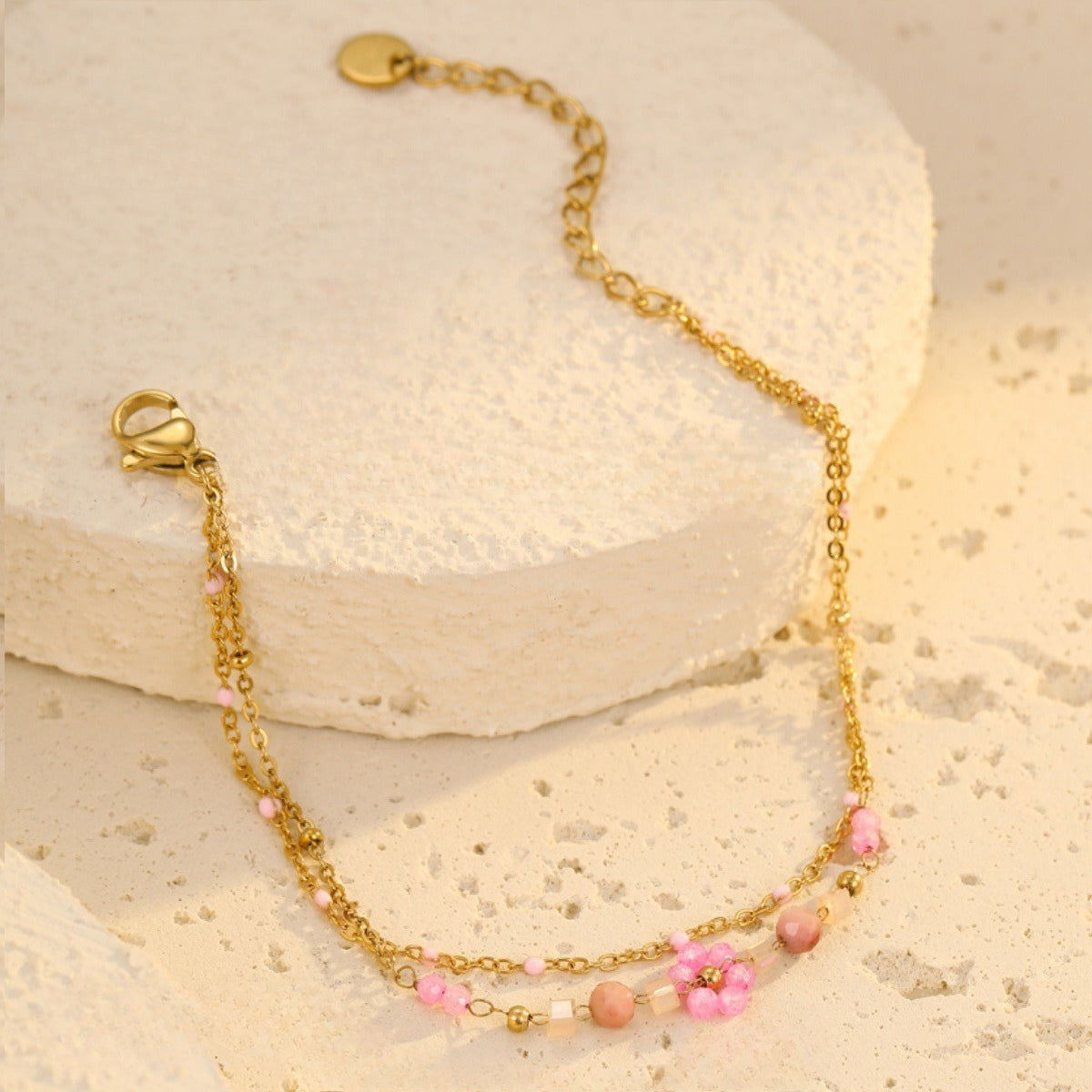 Elegant Gold Plated Daisy Link - DippedShop Wholesale - #5123
