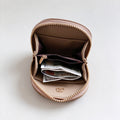 Elegant Zip Solid Color Leather Short Wallet 6W10BWB361
