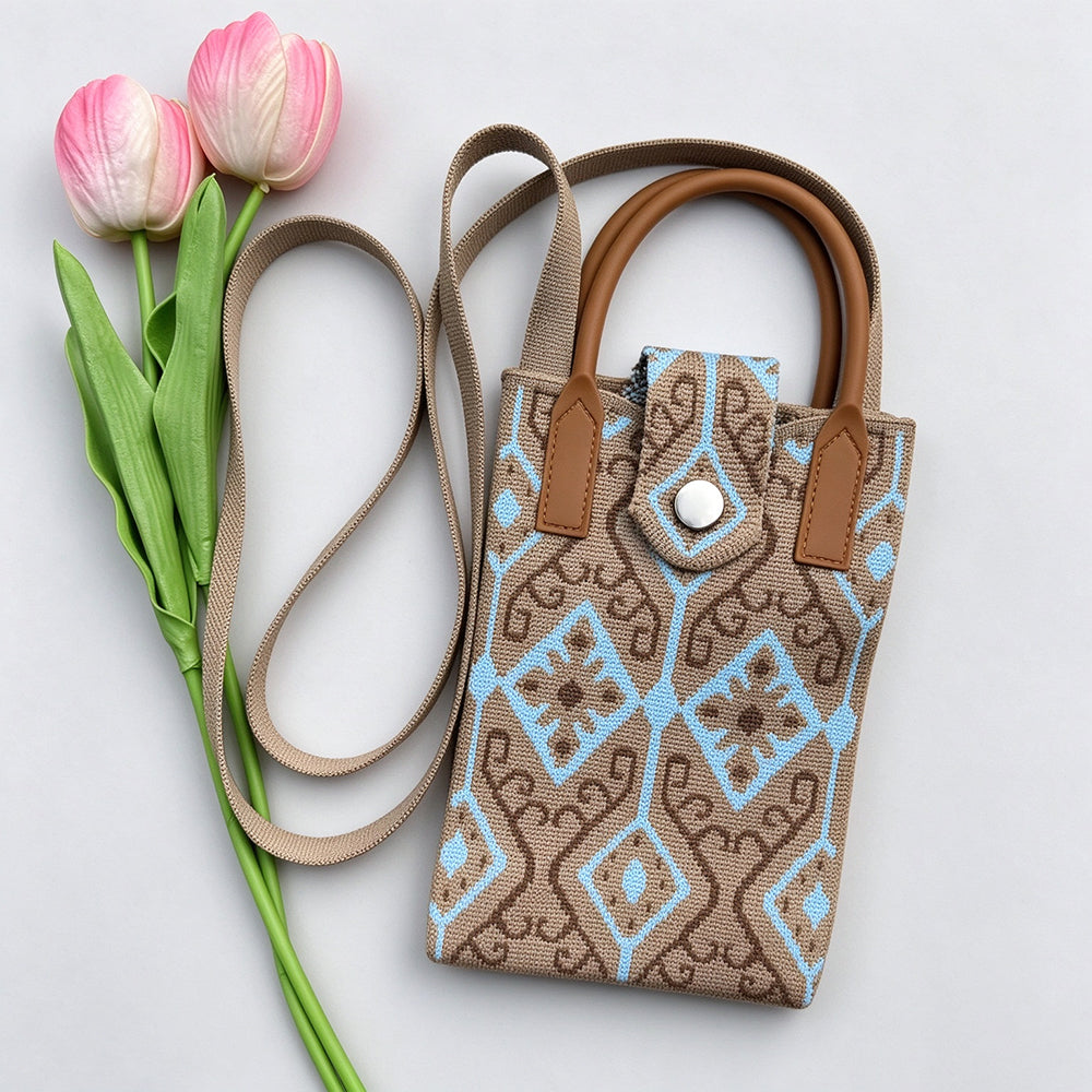 Vintage Ethic Style Knit Crossbody - DippedShop Wholesale - #9523
