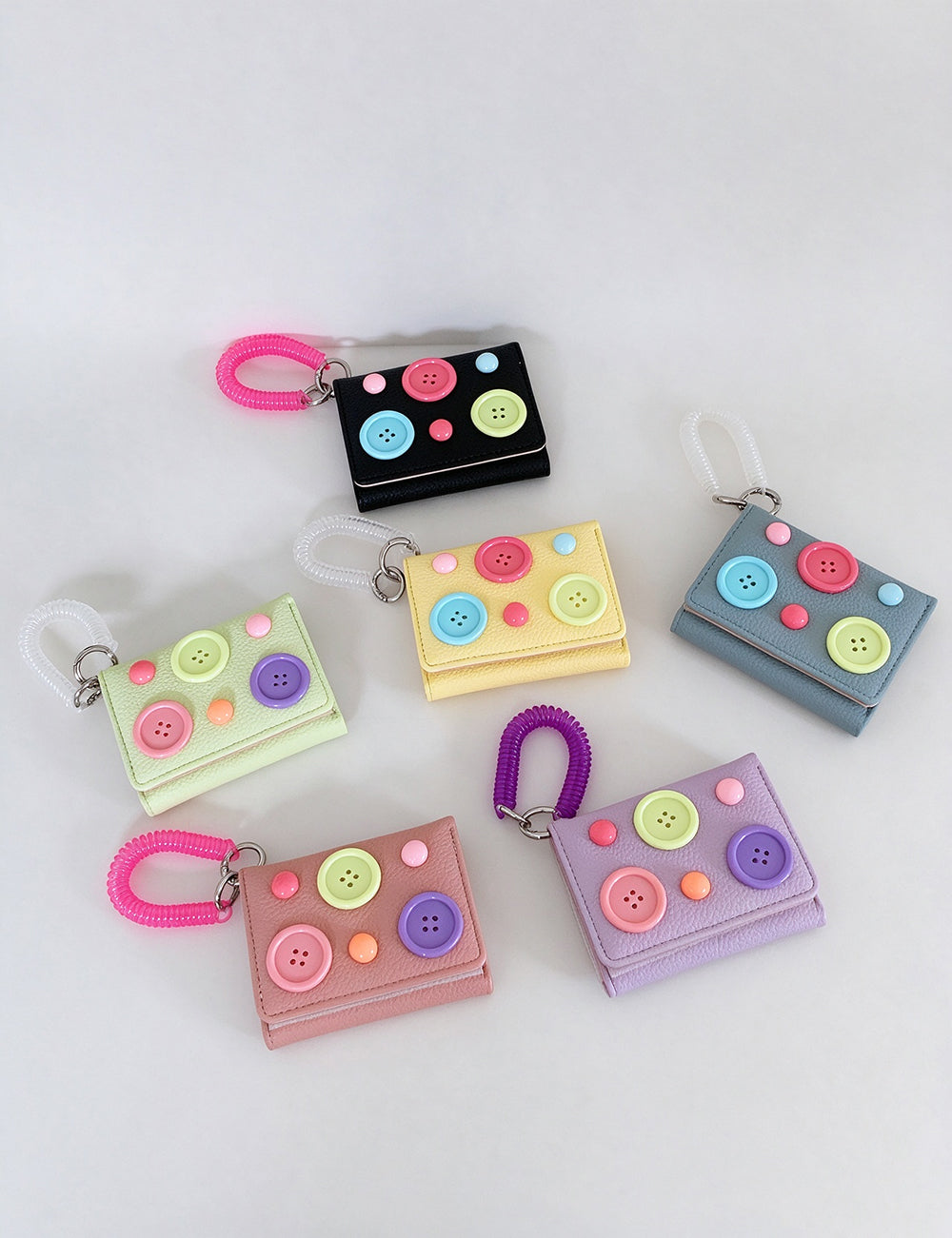 Button Trifold Wallet - DippedShop Wholesale - #5715