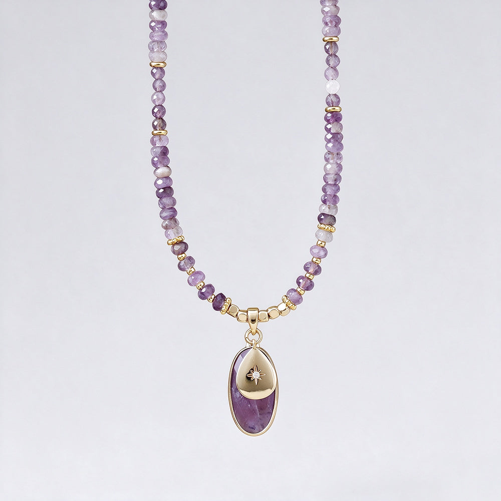 Tiger Eye Beaded Necklace - DippedShop Wholesale - #8259