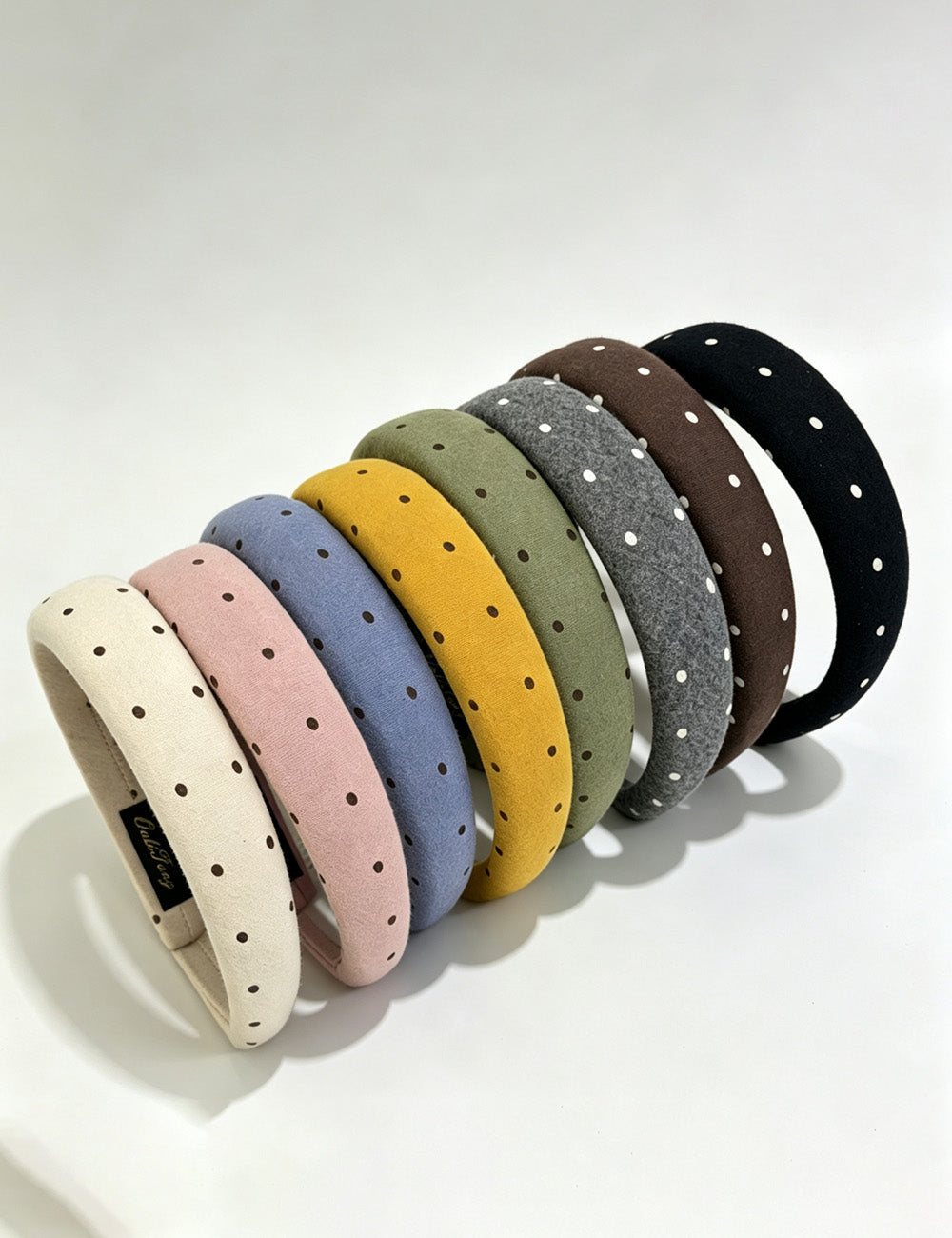 Vintage Polka Dots Non-Slip Wide Headband 6W6HBD327