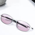 Oval Frame Polarized Cat-eye Sunglasses MK2PPIM6W6GSG206