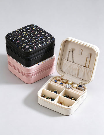 Portable Square Jewelry Box - DippedShop Wholesale - #7395