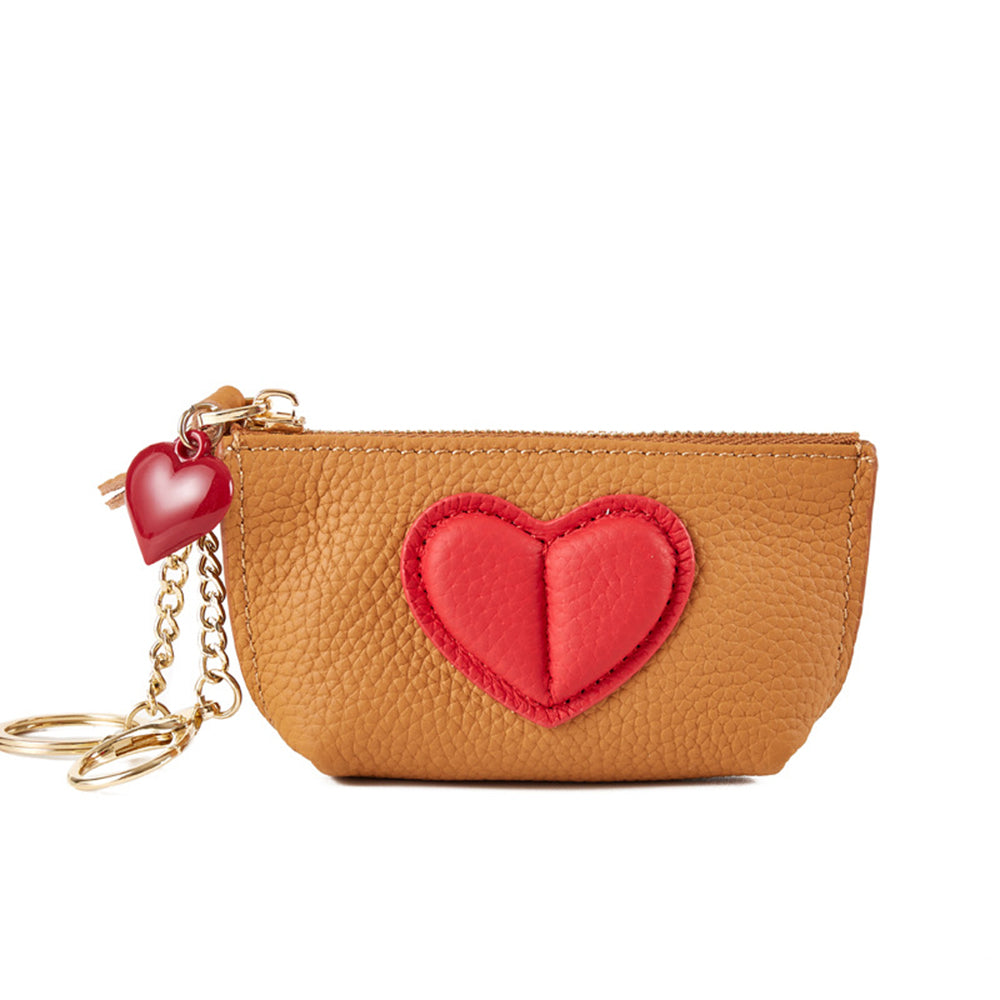Cute 3D Heart Leather Mini Coin Purse 6W10BWB306