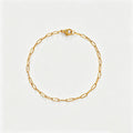 Simple Gold Four-Lear Clover Pendant Bracelet 6W6JBR515