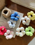 Stylish Polka Dots Sponge Flower Hair Tie MK2BLW6W6HHT19