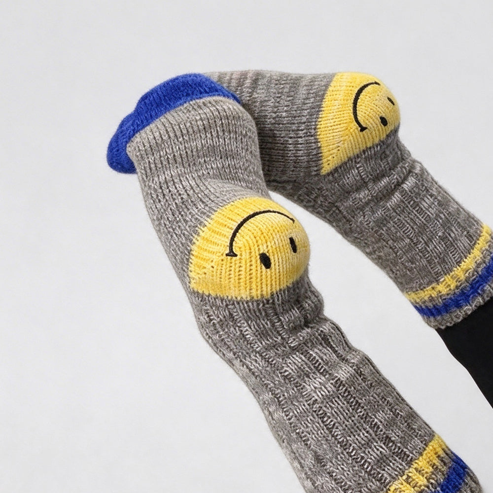 Cute Color Block Smiling Face Pattern Socks 6W8FSO1002