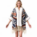 Faux Fur Knit Poncho Cape - DippedShop Wholesale - #9283