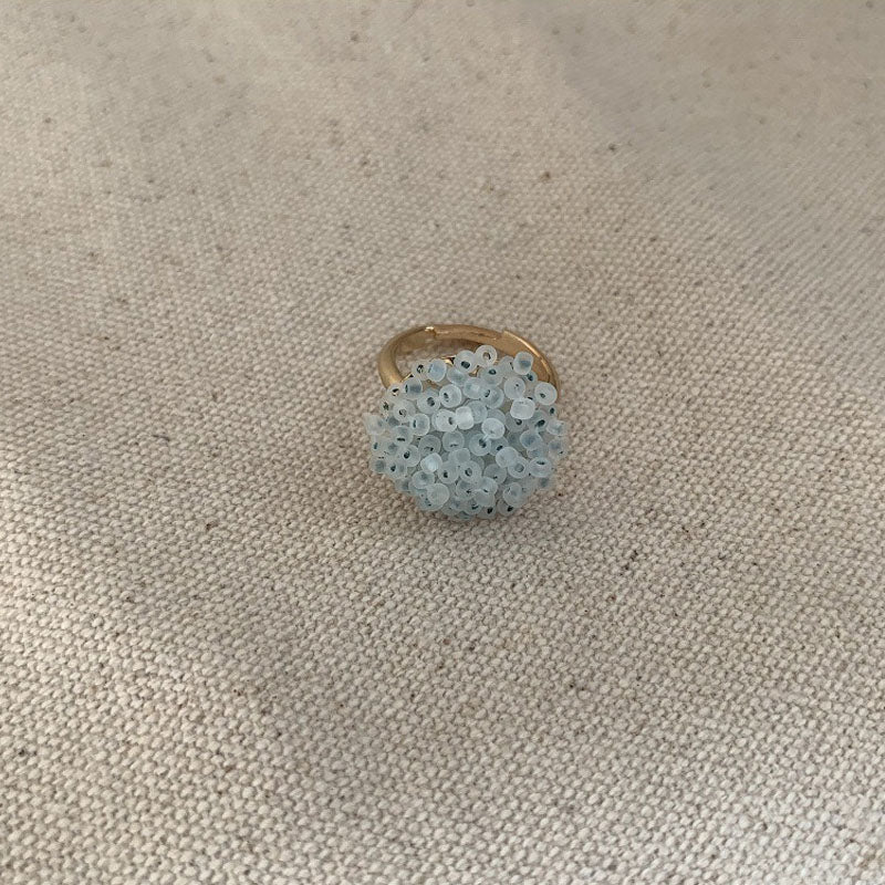 Seed Bead Ball Ring - DippedShop Wholesale - #8915