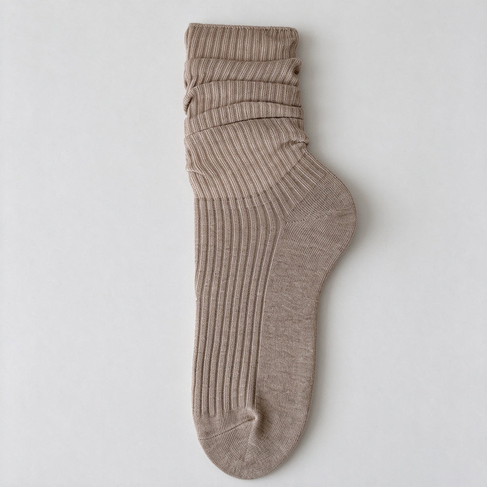 Thin Slouchy Crew Socks - DippedShop Wholesale - #0403