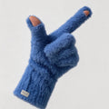 Fuzzy Plush Touchscreen Gloves - DippedShop Wholesale - #5123