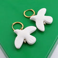 Ceramic Dove Pendant Necklace - DippedShop Wholesale - #1379
