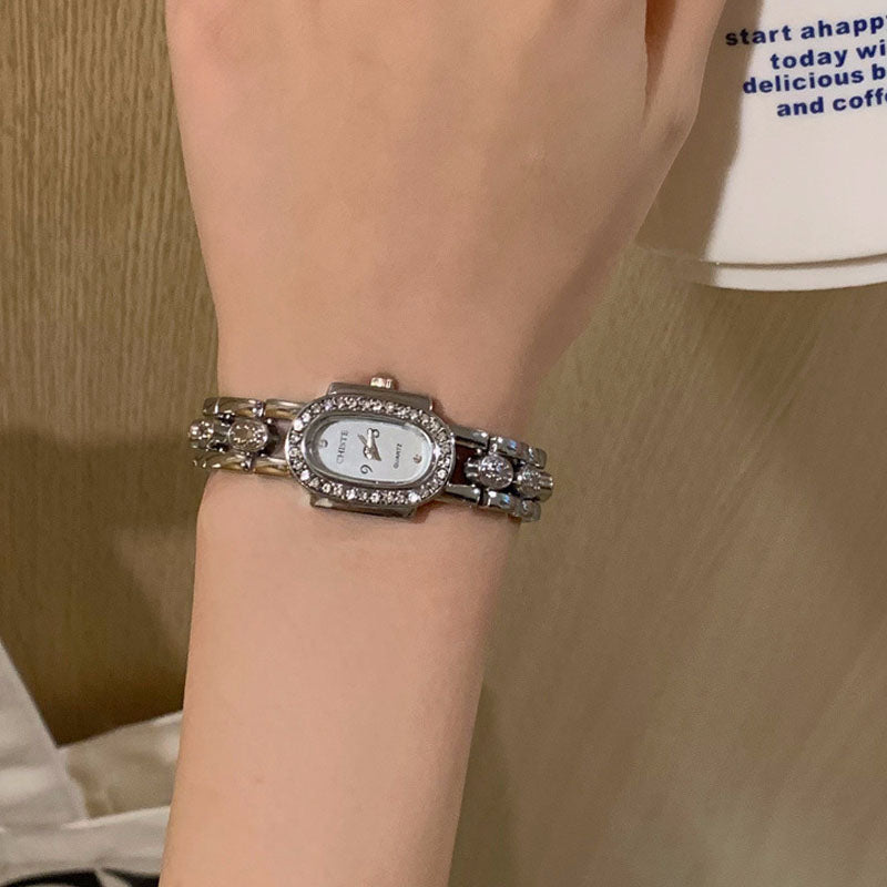 Vintage Rhinestone Bracelet Watch - DippedShop Wholesale - #4851