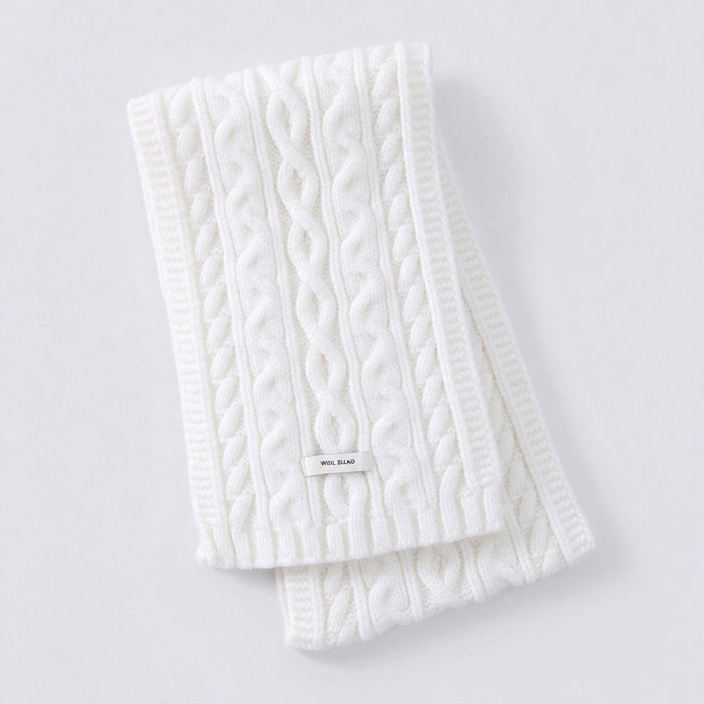 Warm Solid Color Cable Knit - DippedShop Wholesale - #8435