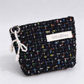 Tweed Cosmetic Bag - DippedShop Wholesale - #4163