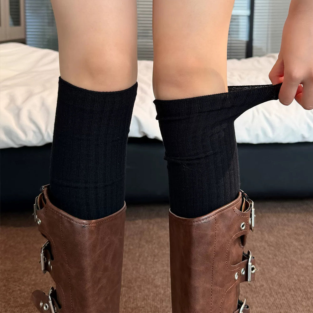 Ribbed Over Knee Socks - DippedShop Wholesale - #8419