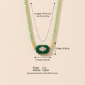 Evil Eye Beaded Necklace - DippedShop Wholesale - #9619