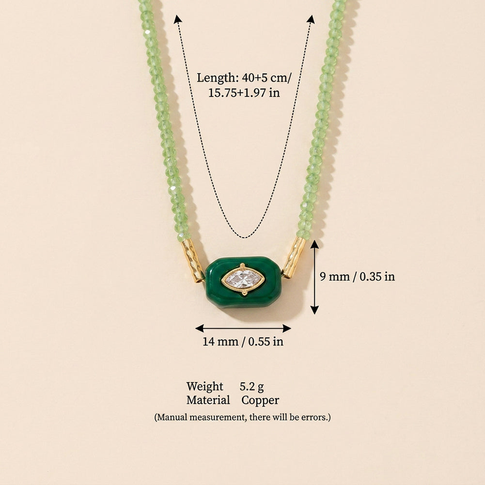 Evil Eye Beaded Necklace - DippedShop Wholesale - #9619