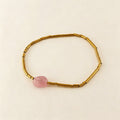 Handmade Natural Pearl Beaded Chain Bracelet 6W6JBR454