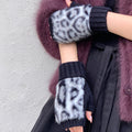 Faux Fur Fingerless Gloves - DippedShop Wholesale - #2675