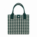 Vintgae Plaid Large Capacity Knit Tote Bag 6W10BBG1813