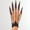 Punk Gothic Halloween Hand Chain Bracelet 6W6JBR629