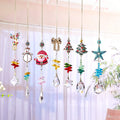 Sparkling Santa Christmas Tree Crystal Hanging Ornament 6H7HLS192