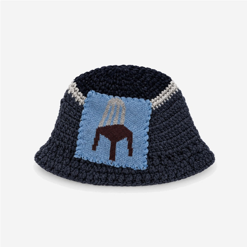 Color Block Splice Floral Jacquard Bucket Hat 6W6HAT634