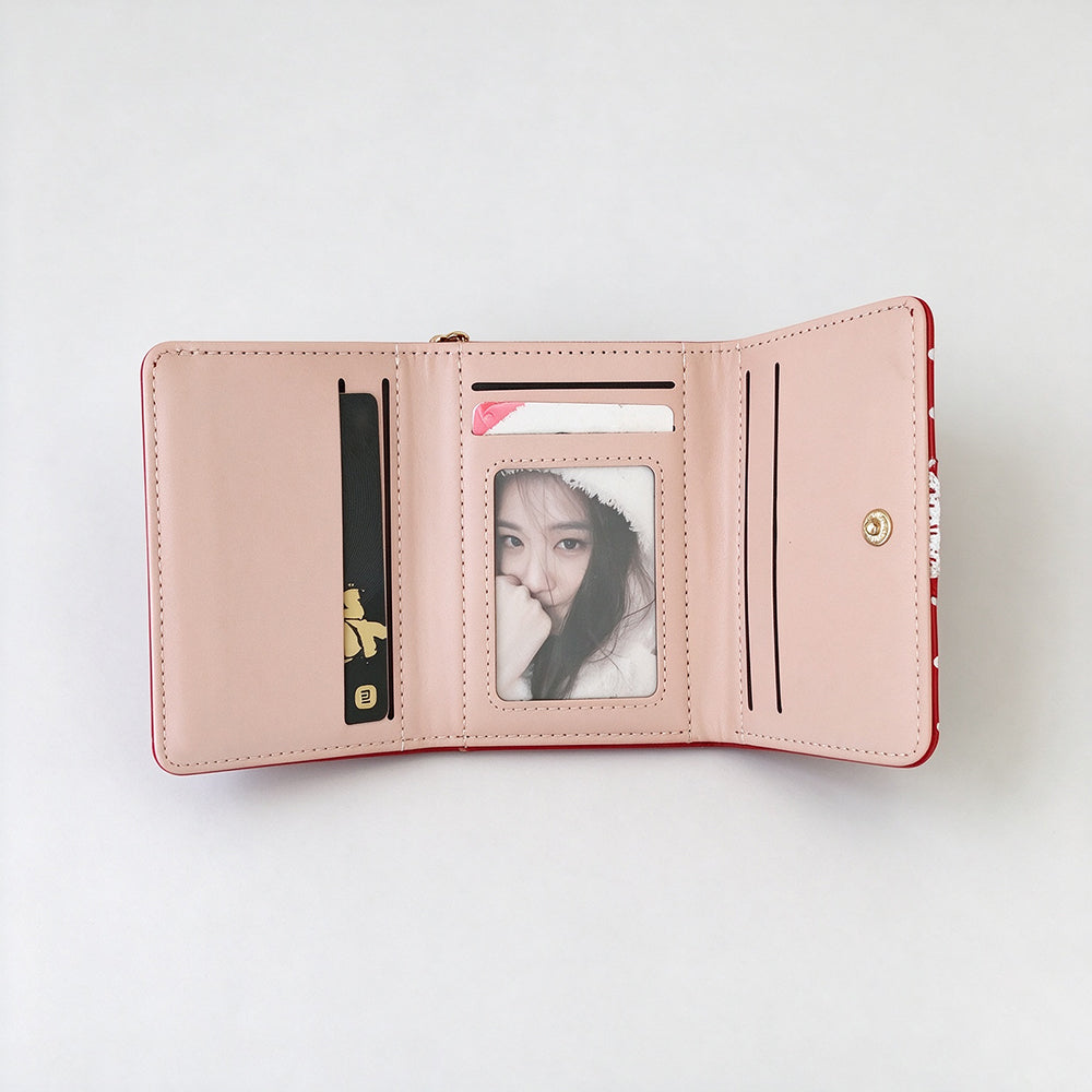 Polka Dot Trifold Wallet - DippedShop Wholesale - #7859