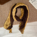 Simple Color Block Soft Versatile Long Scarf 6W6NSC227