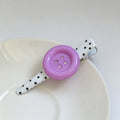 Polka Dot Alligator Hair Clip - DippedShop Wholesale - #5891
