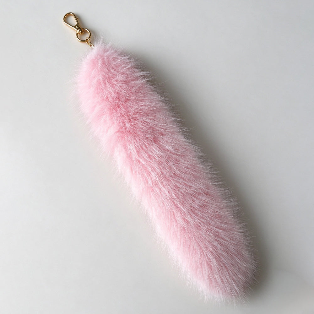 Fluffy Furry Tail Keychain - DippedShop Wholesale - #6723